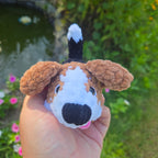 Custom Crochet Dog Plush, Pocket Pup Amigurumi Stuffed Animal, Breed Colors Handmade Toy