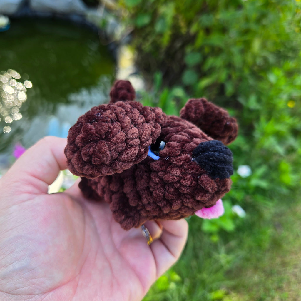 Custom Crochet Dog Plush, Pocket Pup Amigurumi Stuffed Animal, Breed Colors Handmade Toy