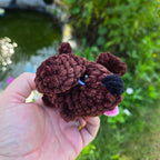 Custom Crochet Dog Plush, Pocket Pup Amigurumi Stuffed Animal, Breed Colors Handmade Toy