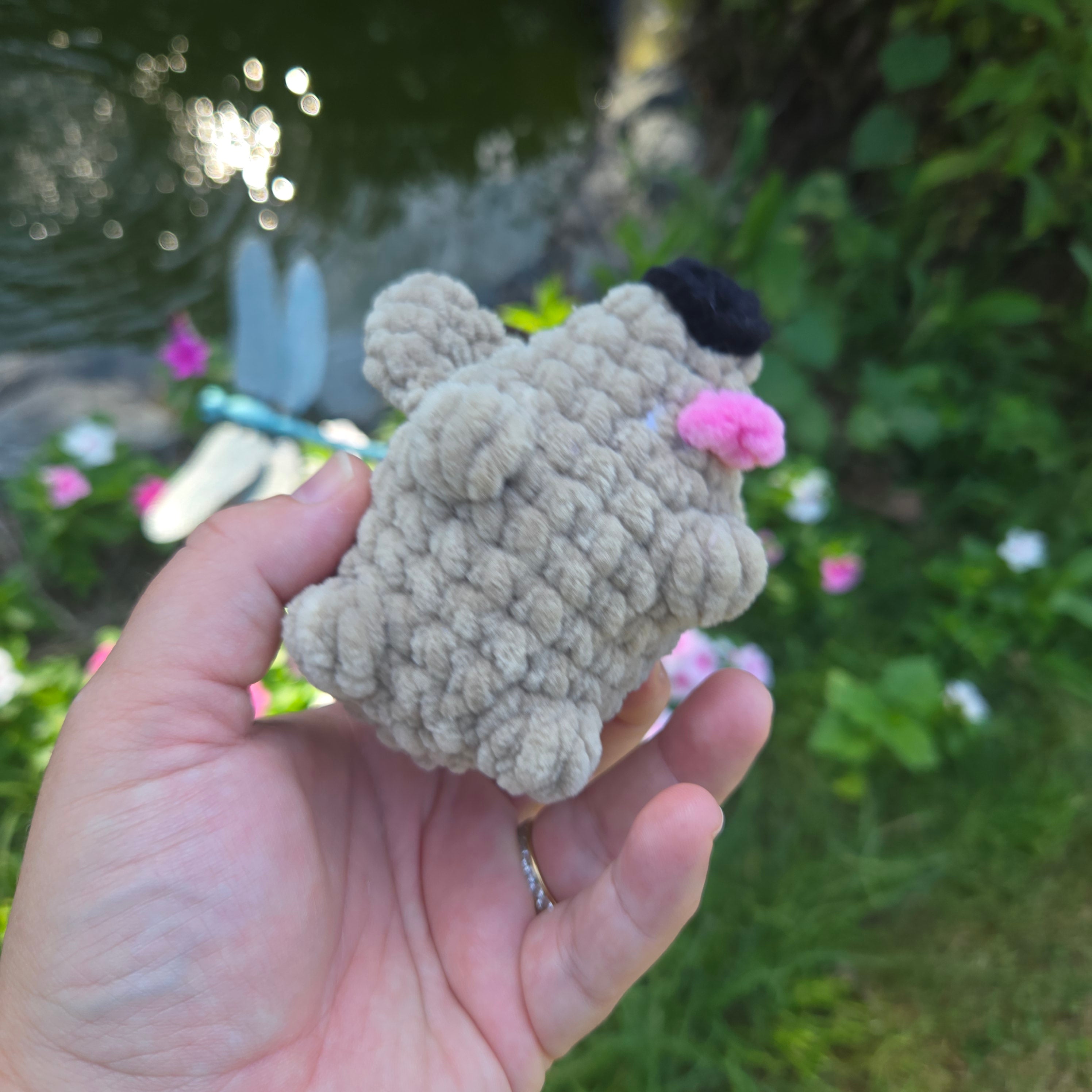Custom Crochet Dog Plush, Pocket Pup Amigurumi Stuffed Animal, Breed Colors Handmade Toy
