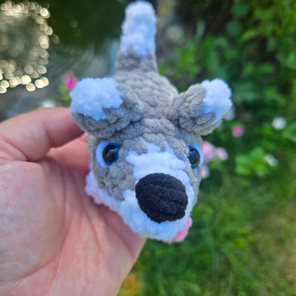 Custom Crochet Dog Plush, Pocket Pup Amigurumi Stuffed Animal, Breed Colors Handmade Toy