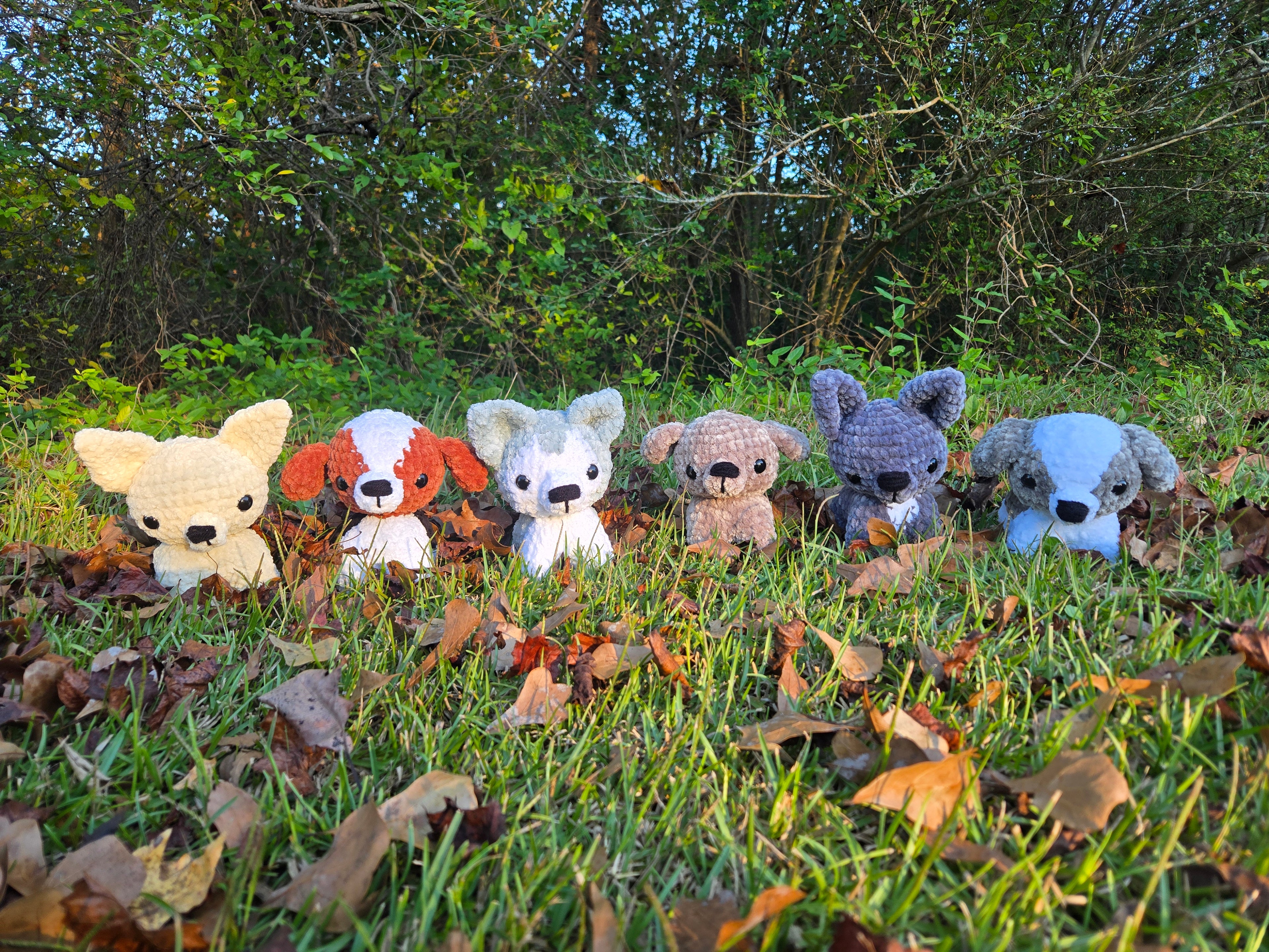 Crochet Dog Plush Toy: Customizable Amigurumi Puppy, Floppy or Pointed Ears