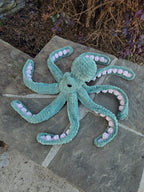 Handmade Large Custom Crochet Octopus - Pick Your Own Colors.