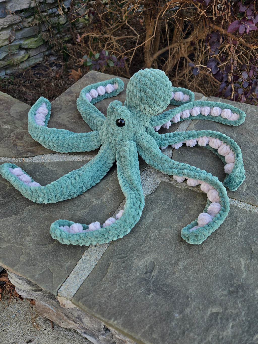 Handmade Large Custom Crochet Octopus - Pick Your Own Colors.
