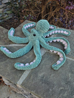 Handmade Large Custom Crochet Octopus - Pick Your Own Colors.