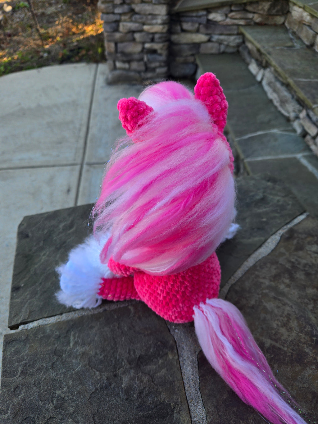 Custom Crochet Horse Plush Handmade Stuffed Animal Choose Colors Sizes Personalized Horse Toy Gift.