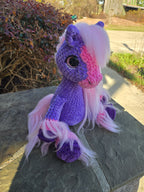 Custom Crochet Horse Plush Handmade Stuffed Animal Choose Colors Sizes Personalized Horse Toy Gift.