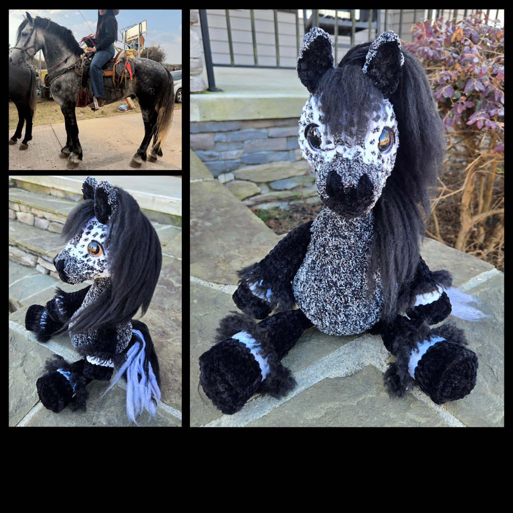 Custom Crochet Horse Plush From Your Photo | Handmade Equestrian Gift | Personalized Amigurumi Keepsake.