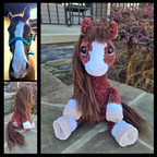 Custom Crochet Horse Plush From Your Photo | Handmade Equestrian Gift | Personalized Amigurumi Keepsake.