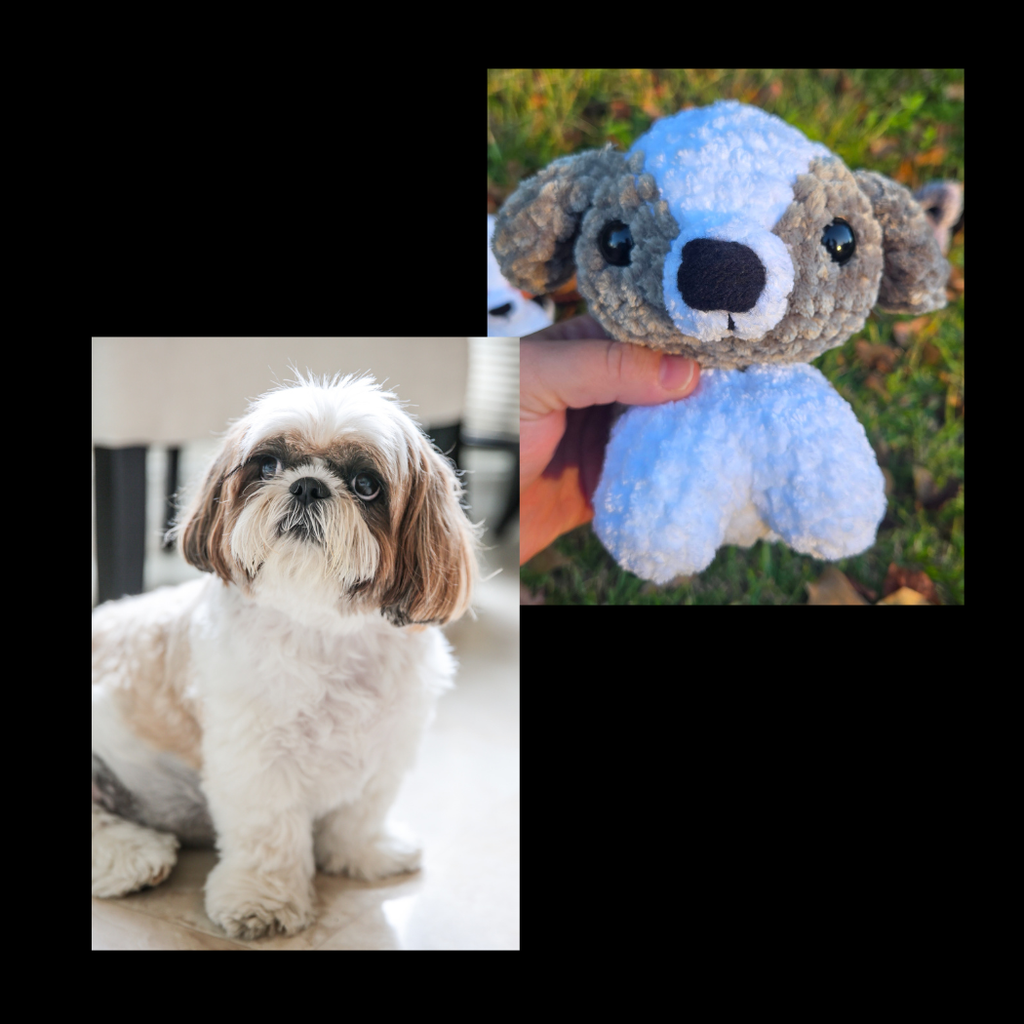 Crochet Dog Plush Toy: Customizable Amigurumi Puppy, Floppy or Pointed Ears