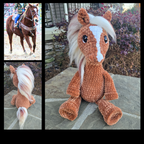 Custom Crochet Horse Plush From Your Photo | Handmade Equestrian Gift | Personalized Amigurumi Keepsake.