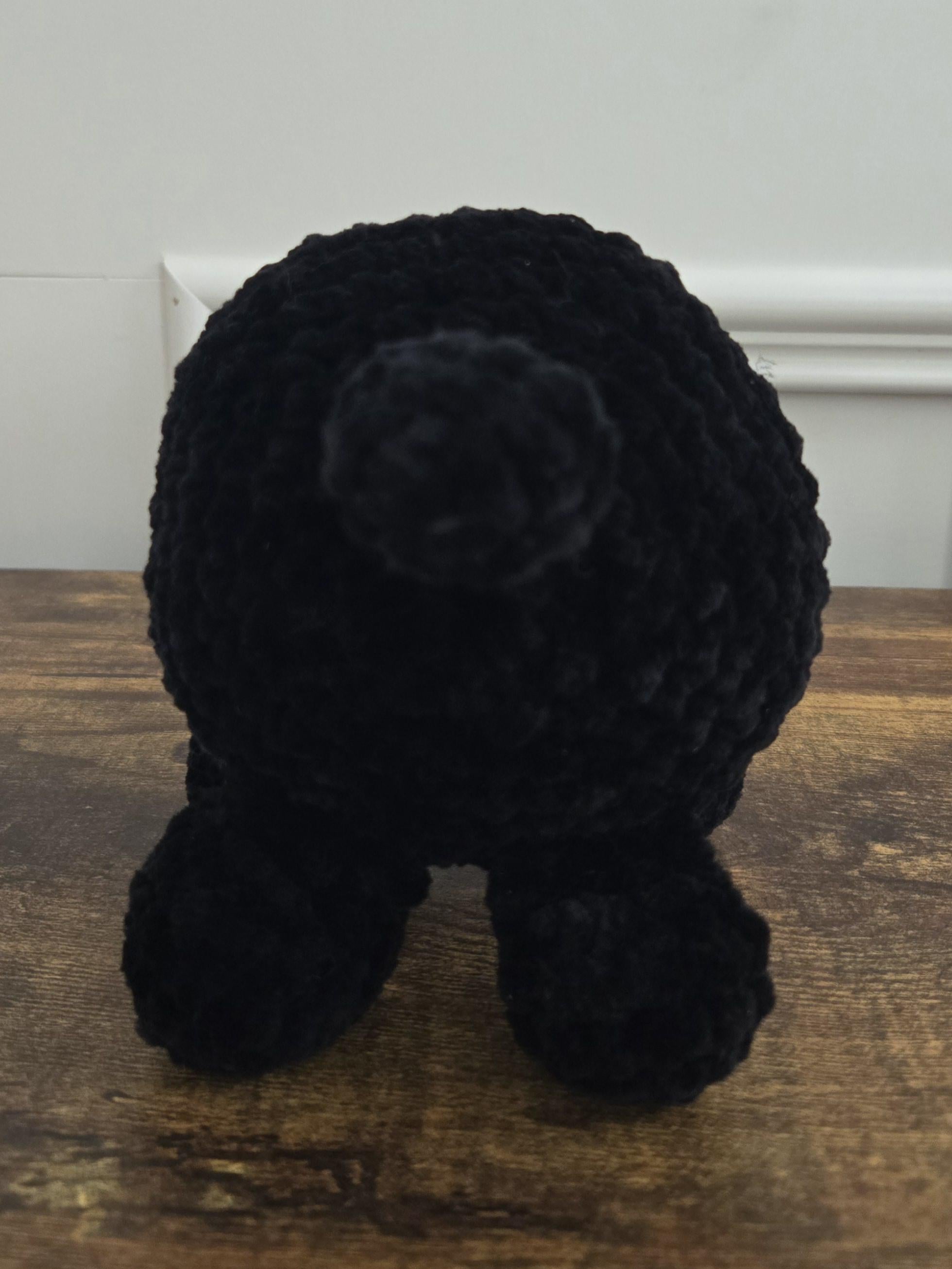 Handmade Crochet Bear Plush Toy: Amigurumi Teddy, Woodland Decor.
