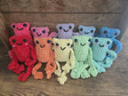 Crochet Leggy Frog Plush: Handmade Amigurumi Stuffed Animal Toy – Soft Chenille Yarn Frog Buddy.