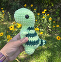 Crochet T-Rex Plush Toy: Soft Chenille Amigurumi Dinosaur Stuffed Animal