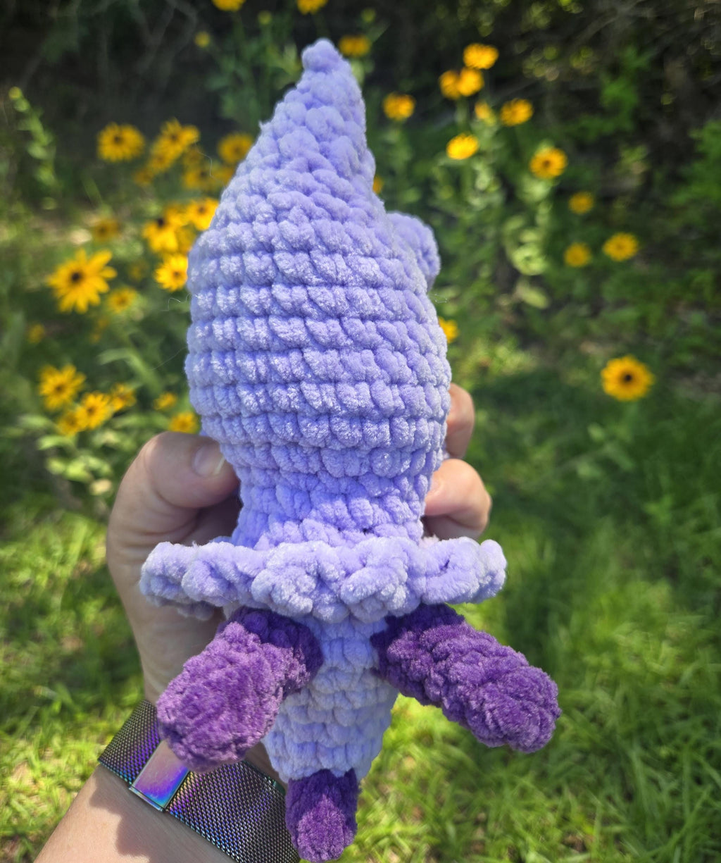 Handmade Crochet Triceratops Plush Toy – Chenille Amigurumi Dinosaur Stuffed Animal