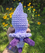 Handmade Crochet Triceratops Plush Toy – Chenille Amigurumi Dinosaur Stuffed Animal