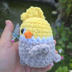 Crochet Cockatiel Plushie: Handmade Soft Bird Stuffed Animal.