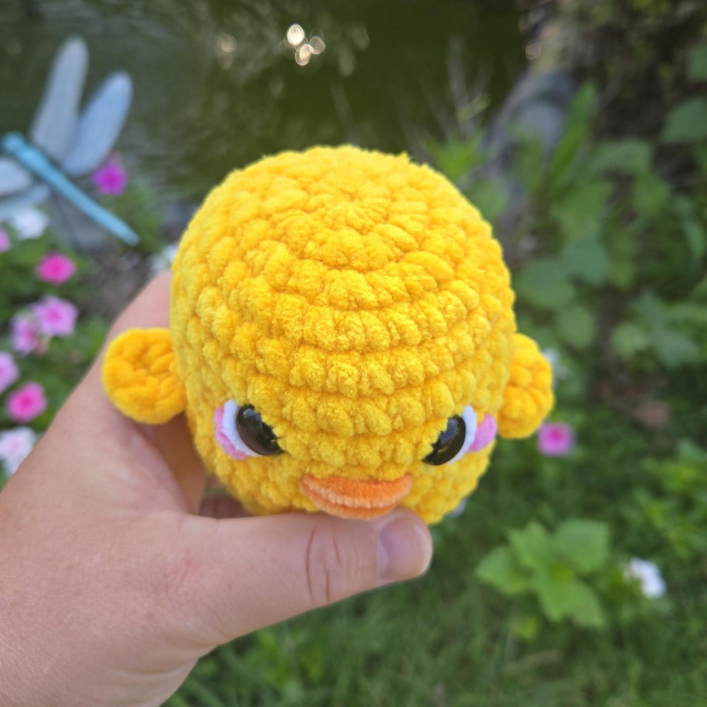 Crochet Chick Plush: Soft Chenille Stuffed Animal, Easter Toy