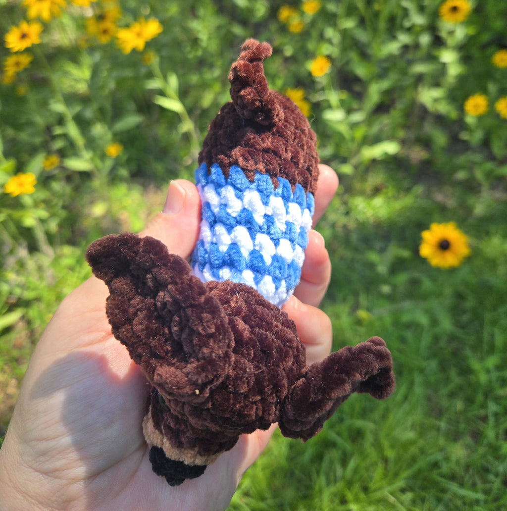 Mini Crochet Dachshund Plush: Chenille Wiener Dog Stuffed Animal with Sweater