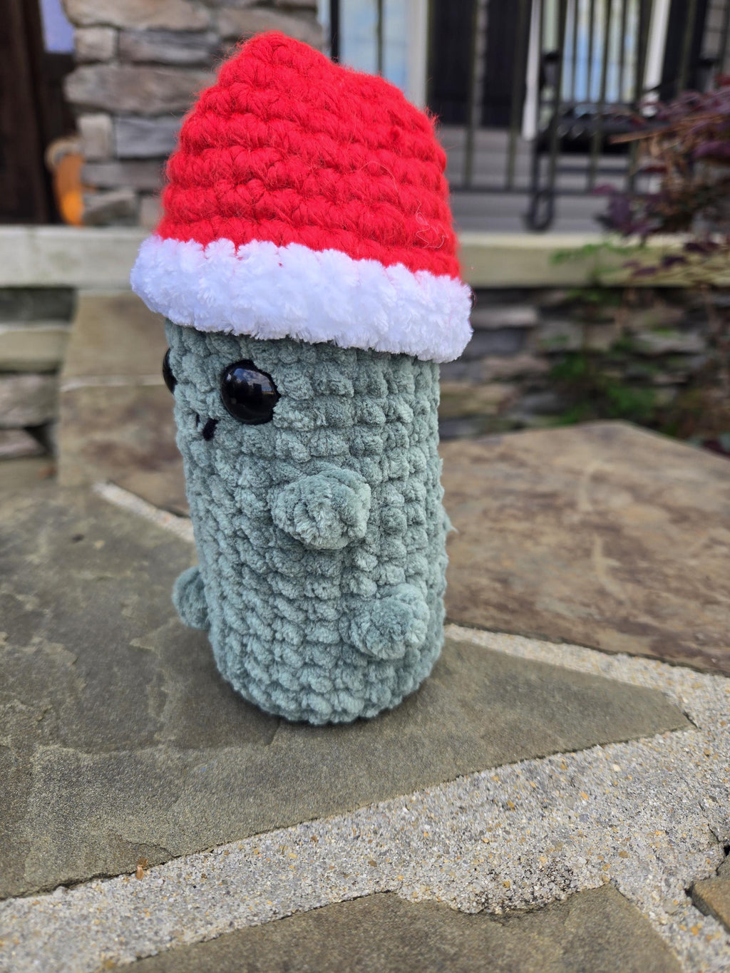Weighted Santa Pickle Plush - Funny Christmas Desk Buddy