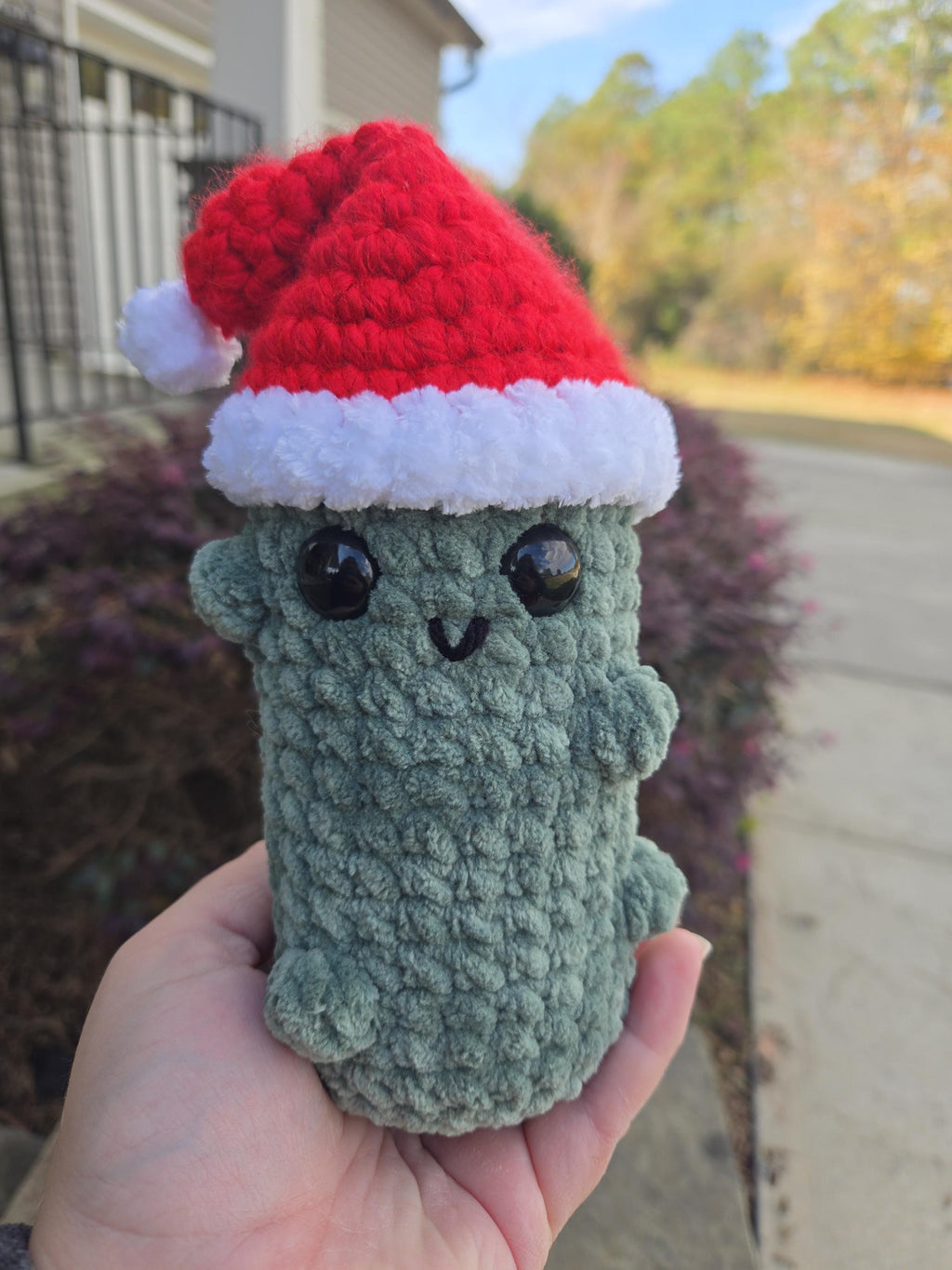Weighted Santa Pickle Plush - Funny Christmas Desk Buddy