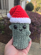Weighted Santa Pickle Plush - Funny Christmas Desk Buddy