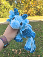 Handmade Crochet Dragon Plush Toy: Soft Amigurumi Stuffed Animal, Fantasy Creature Gift