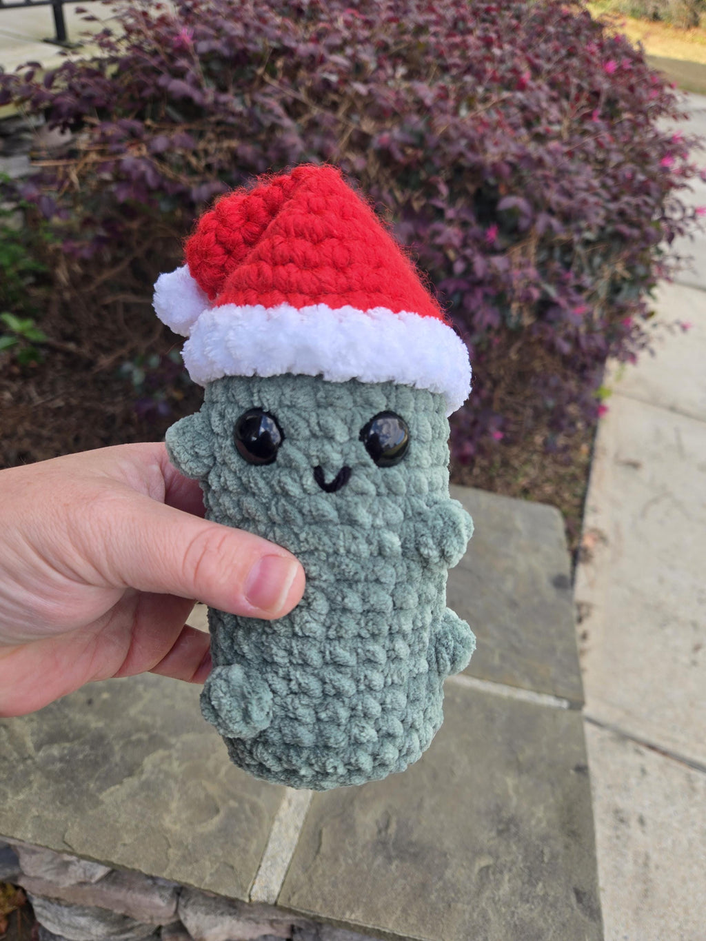 Weighted Santa Pickle Plush - Funny Christmas Desk Buddy