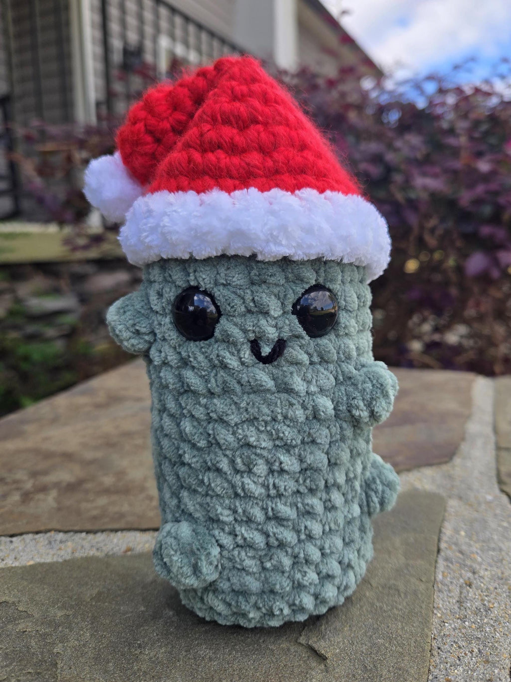 Weighted Santa Pickle Plush - Funny Christmas Desk Buddy