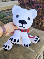 Large Crochet Polar Bear - Soft Handmade Winter Gift.
