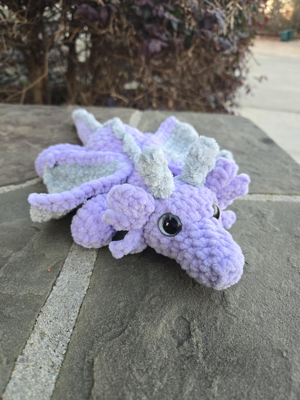 Custom Crochet Dragon Plush - Personalized Fantasy Gift, Choose Your Colors.