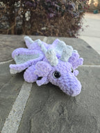 Custom Crochet Dragon Plush - Personalized Fantasy Gift, Choose Your Colors.