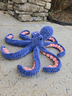 Handmade Large Custom Crochet Octopus - Pick Your Own Colors.