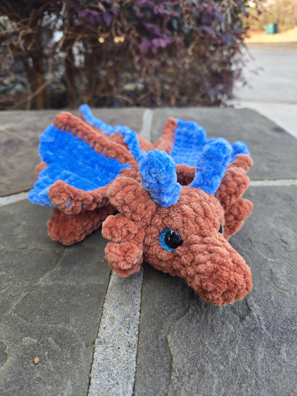 Custom Crochet Dragon Plush - Personalized Fantasy Gift, Choose Your Colors.