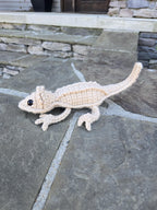Handmade Crochet Bearded Dragon Plush Toy – Reptile Lover Amigurumi Lizard Gift