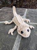 Handmade Crochet Bearded Dragon Plush Toy – Reptile Lover Amigurumi Lizard Gift