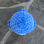 Crochet Bluebird Plush Toy: Handmade Amigurumi Bird, Nature Decor, Stuffed Animal.