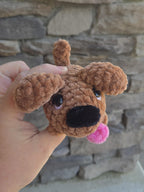 Custom Crochet Dog Plush, Pocket Pup Amigurumi Stuffed Animal, Breed Colors Handmade Toy