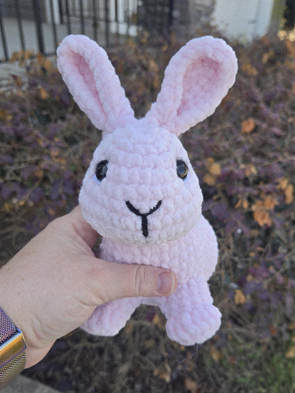Realistic Crochet Bunny Plush Stuffed Animal Soft Rabbit Toy Handmade Kawaii Easter Gift Amigurumi