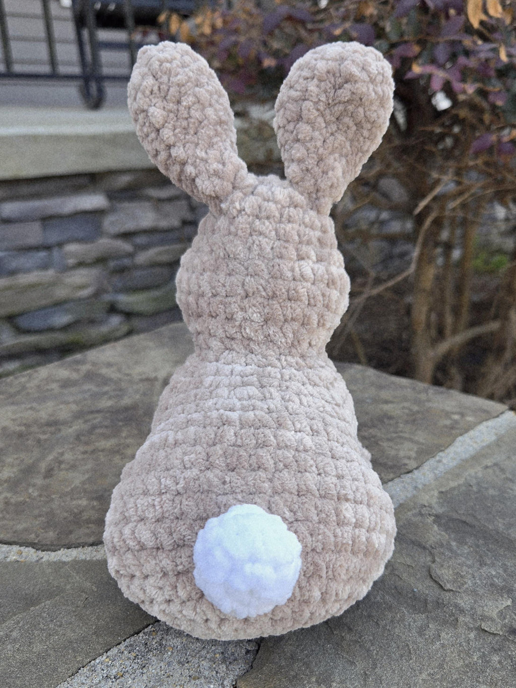 Handmade Realistic Crochet Bunny Plush – Soft Cuddly Amigurumi Rabbit Toy