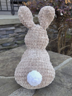 Handmade Realistic Crochet Bunny Plush – Soft Cuddly Amigurumi Rabbit Toy