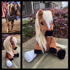 Custom Crochet Horse Plush From Your Photo | Handmade Equestrian Gift | Personalized Amigurumi Keepsake.