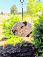 Mini Capybara Keychain - Handmade Kawaii Bag Charm.