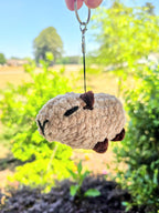 Mini Capybara Keychain - Handmade Kawaii Bag Charm.
