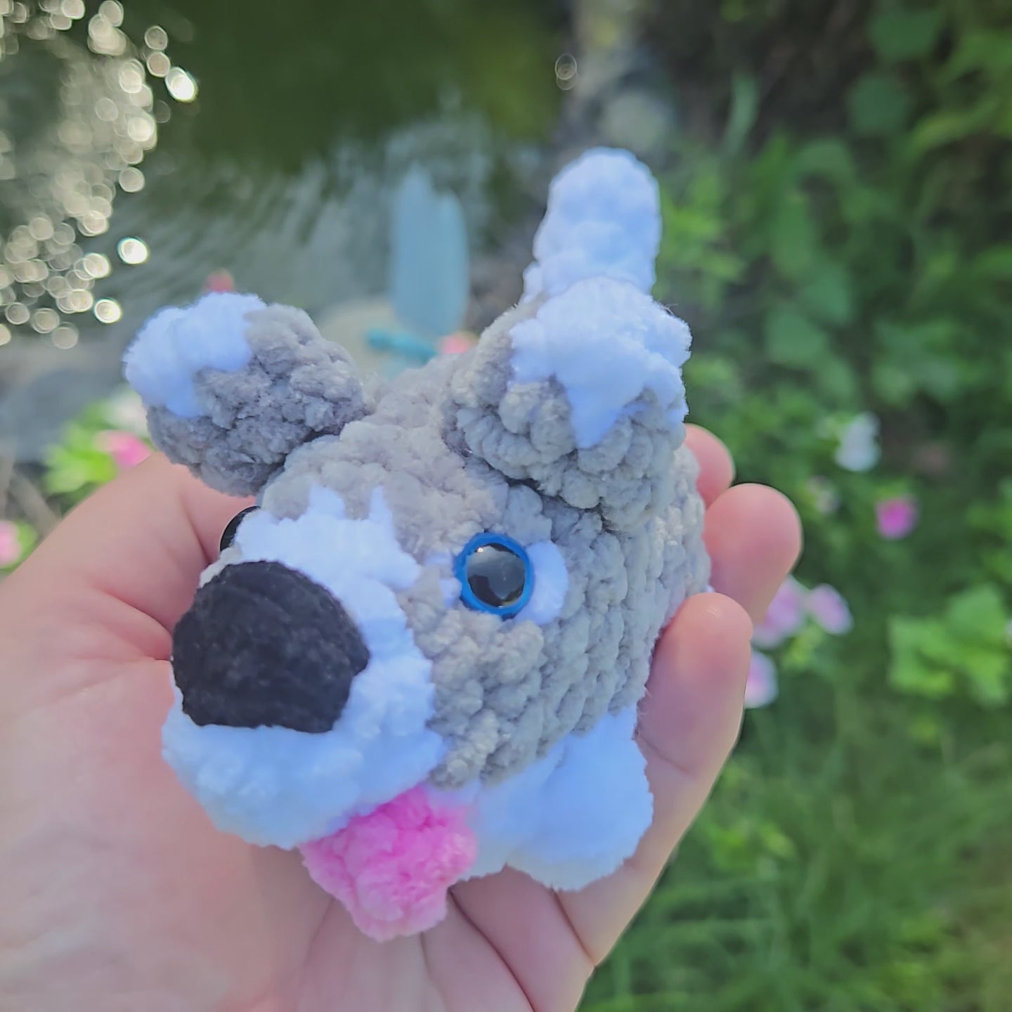 Custom Crochet Dog Plush, Pocket Pup Amigurumi Stuffed Animal, Breed Colors Handmade Toy
