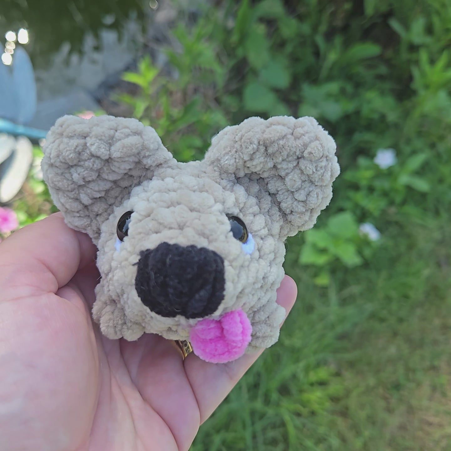 Custom Crochet Dog Plush, Pocket Pup Amigurumi Stuffed Animal, Breed Colors Handmade Toy