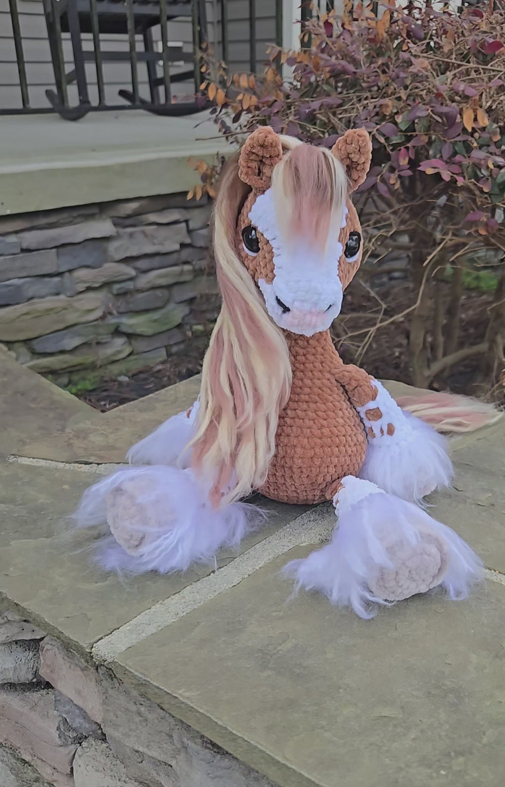 Custom Crochet Horse Plush From Your Photo | Handmade Equestrian Gift | Personalized Amigurumi Keepsake.